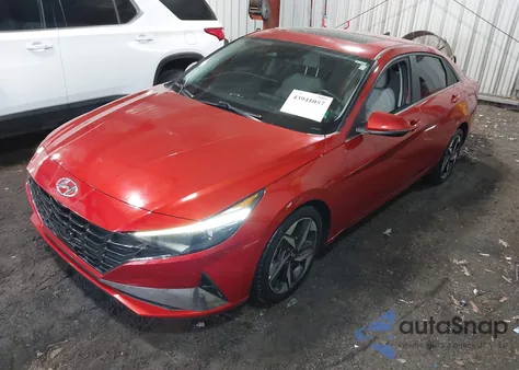 2021 Hyundai Elantra Limited z USA, uszkodzony, nr VIN KMHLP4AG6MU157831
